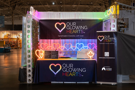 Our Glowing Hearts at the One Of A Kind Show: Your Holiday Gift Destination