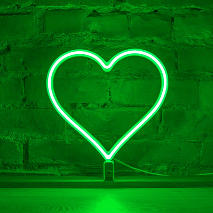 Neon Hero Heart - Green