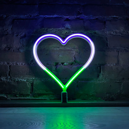 Neon Queer Heart