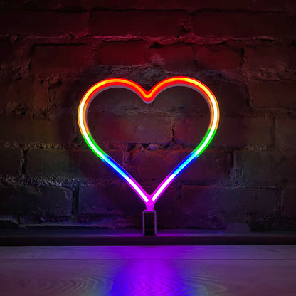 Neon Queer Heart