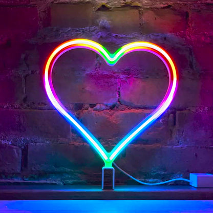 Our Glowing Heart Signature Rainbow Heart