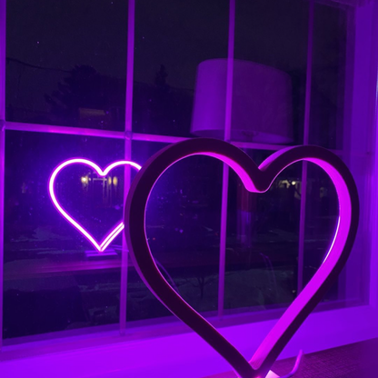 Neon Hero Heart - Magenta