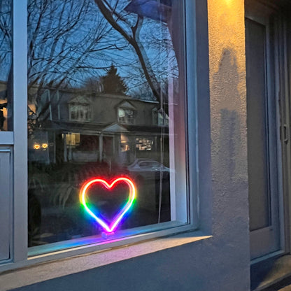 Our Glowing Heart Signature Rainbow Heart