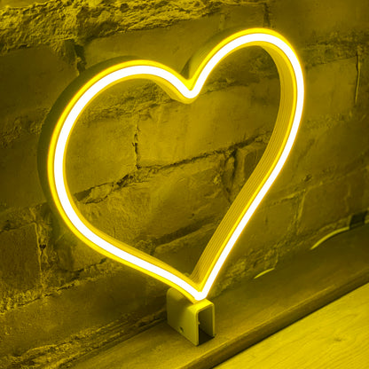 Neon Hero Heart - Yellow